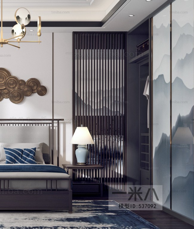 New Chinese Style Bedroom