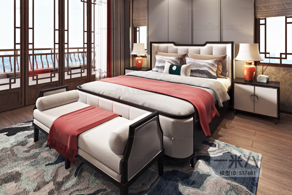 New Chinese Style Bedroom