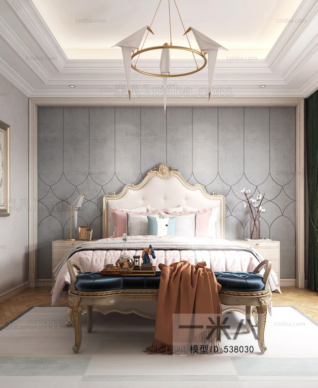 Simple European Style Bedroom