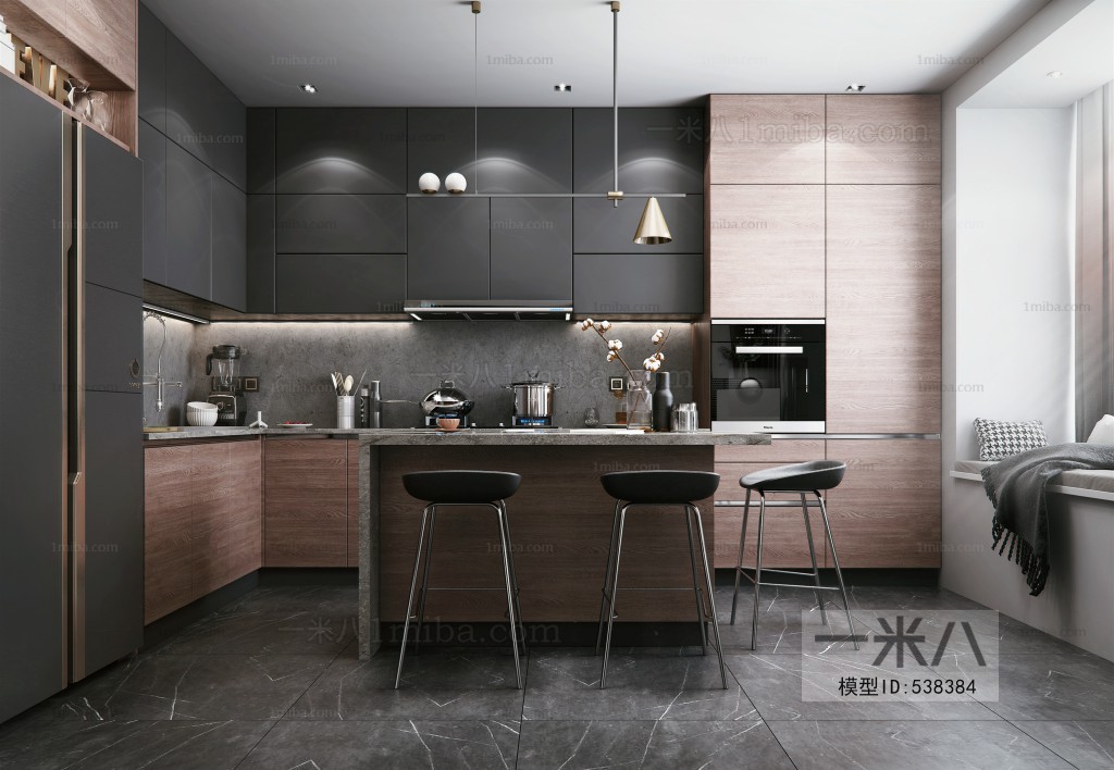 Post Modern Style Kitchen Cabinet