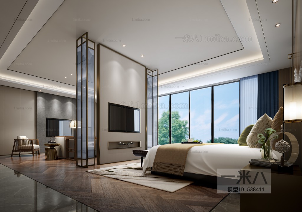 New Chinese Style Bedroom