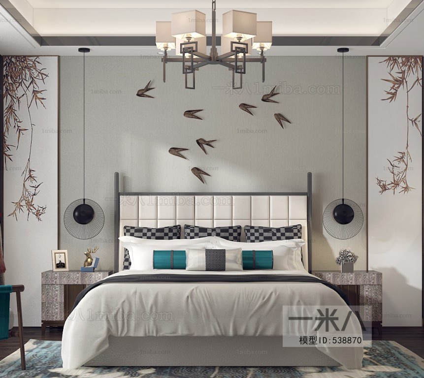 New Chinese Style Bedroom