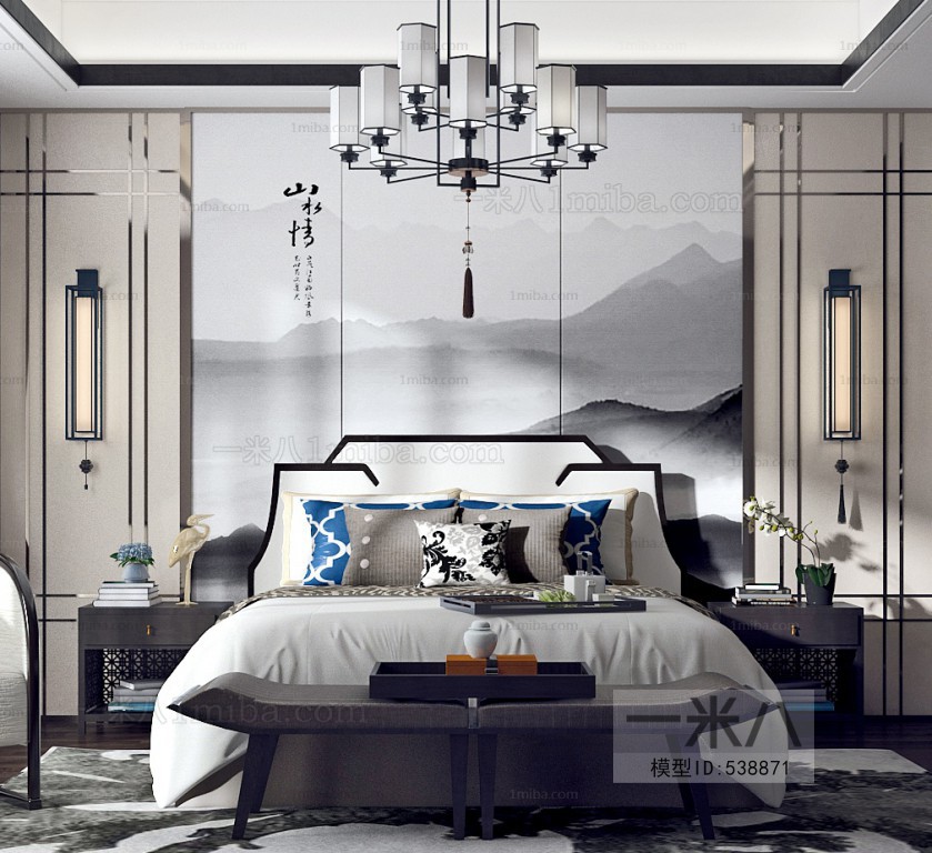 New Chinese Style Bedroom