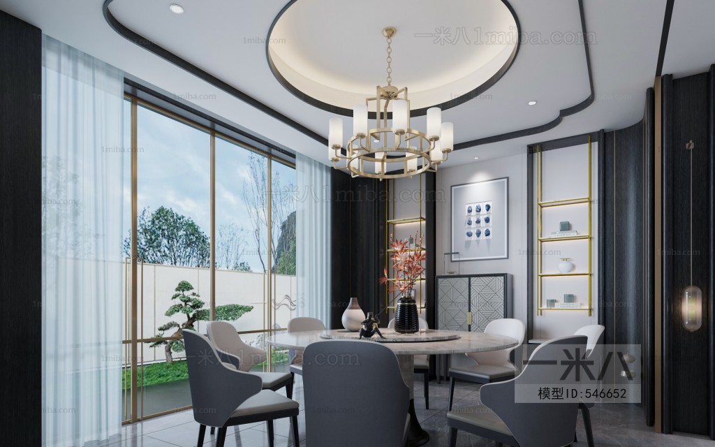 New Chinese Style Dining Room