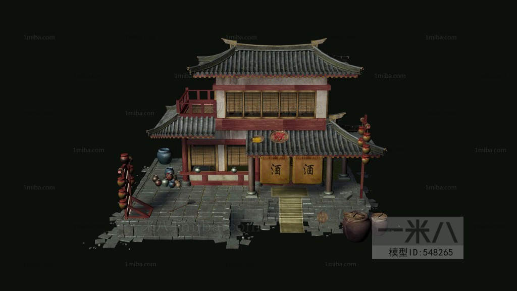 New Chinese Style Ancient Architectural Buildings