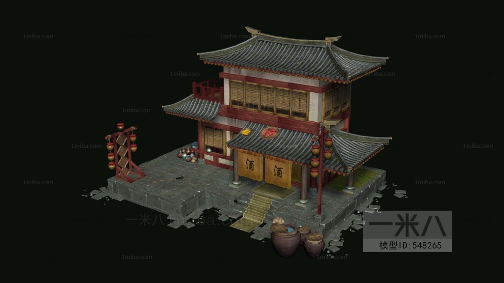 New Chinese Style Ancient Architectural Buildings