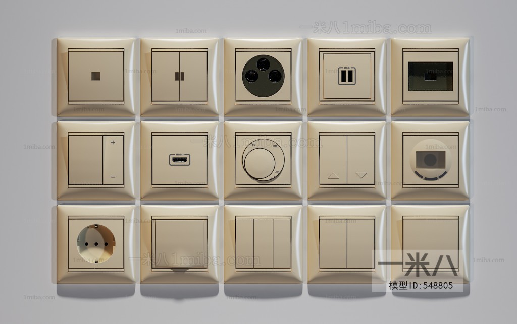 Modern Switch Socket Panel