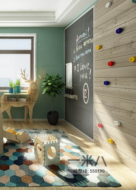 Nordic Style Children's Room Activity Room