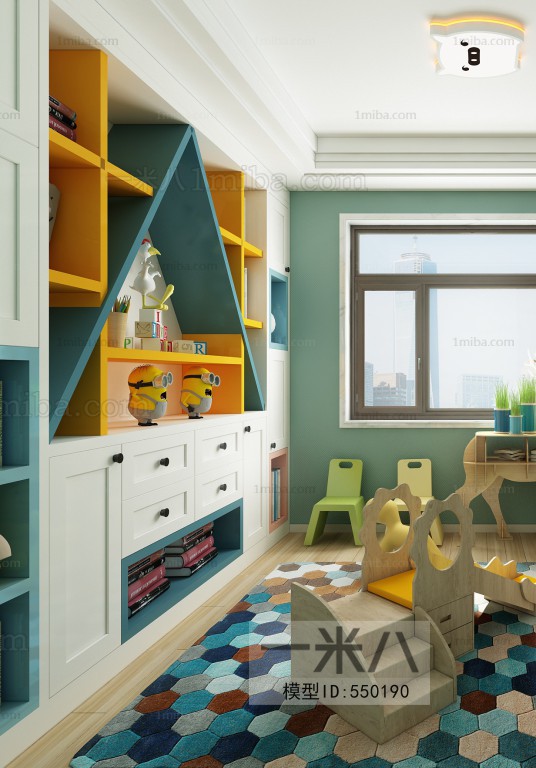 Nordic Style Children's Room Activity Room