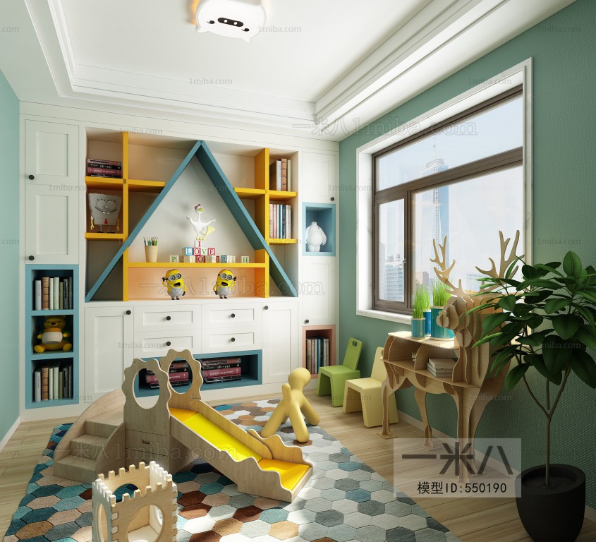 Nordic Style Children's Room Activity Room