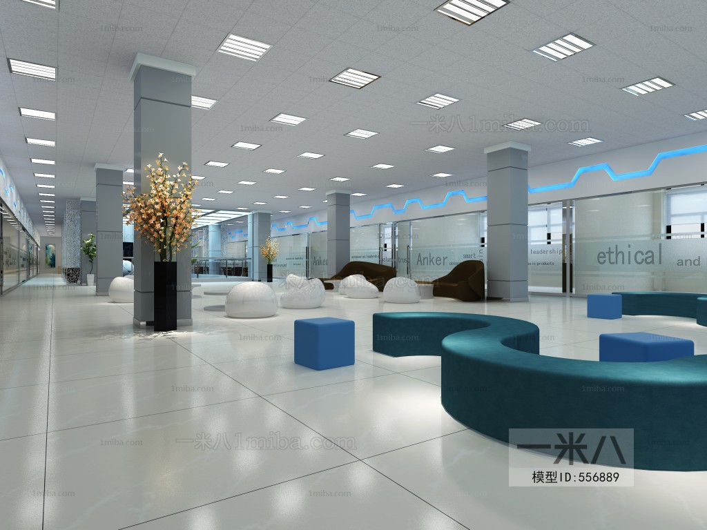 Modern Office Reception Area