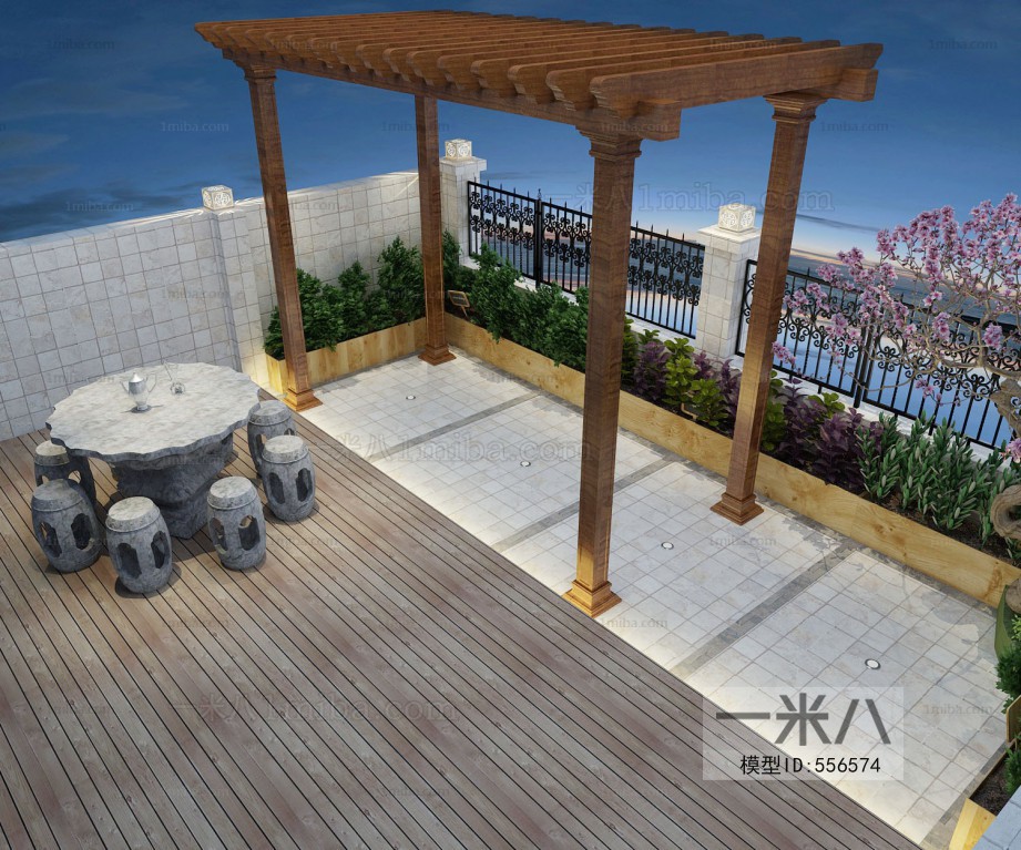 New Chinese Style Courtyard/landscape