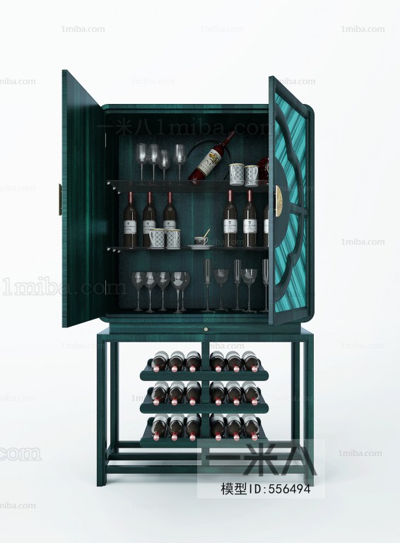 New Chinese Style Wine Cabinet