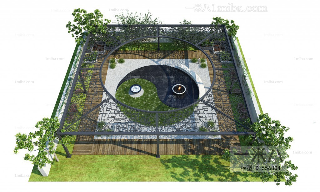 New Chinese Style Courtyard/landscape