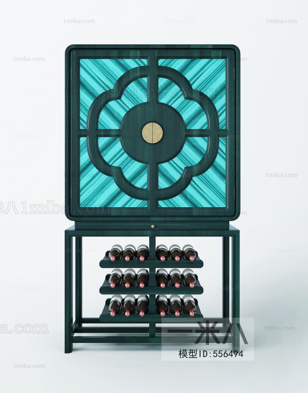 New Chinese Style Wine Cabinet