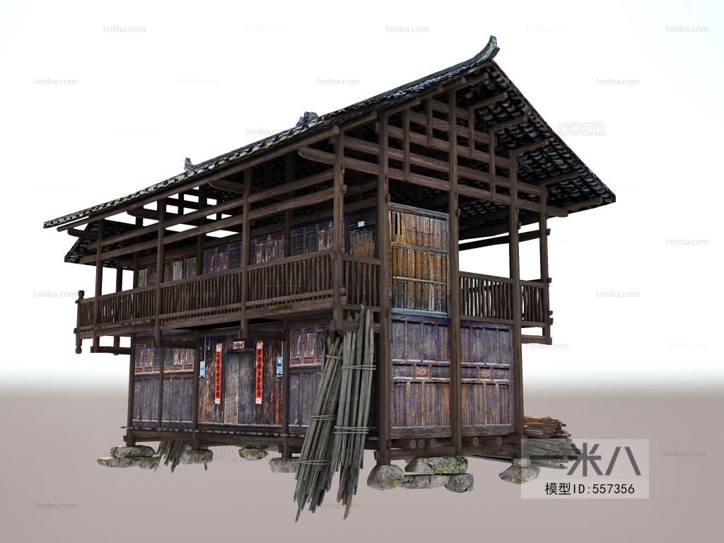 New Chinese Style Ancient Architectural Buildings