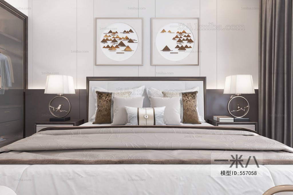 New Chinese Style Bedroom