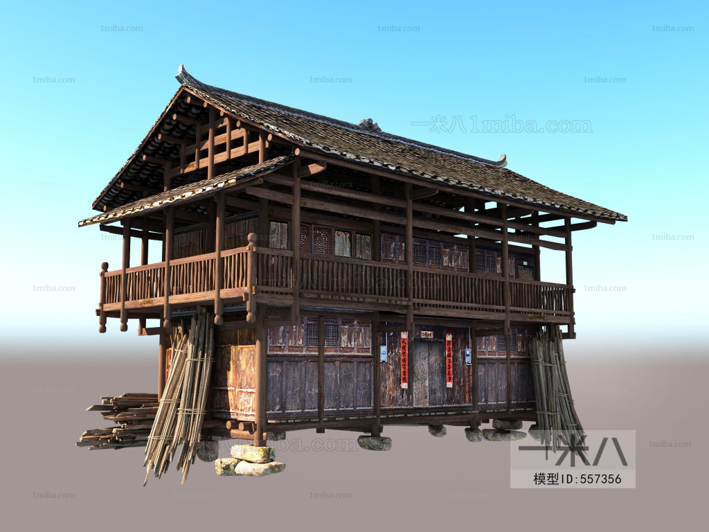 New Chinese Style Ancient Architectural Buildings