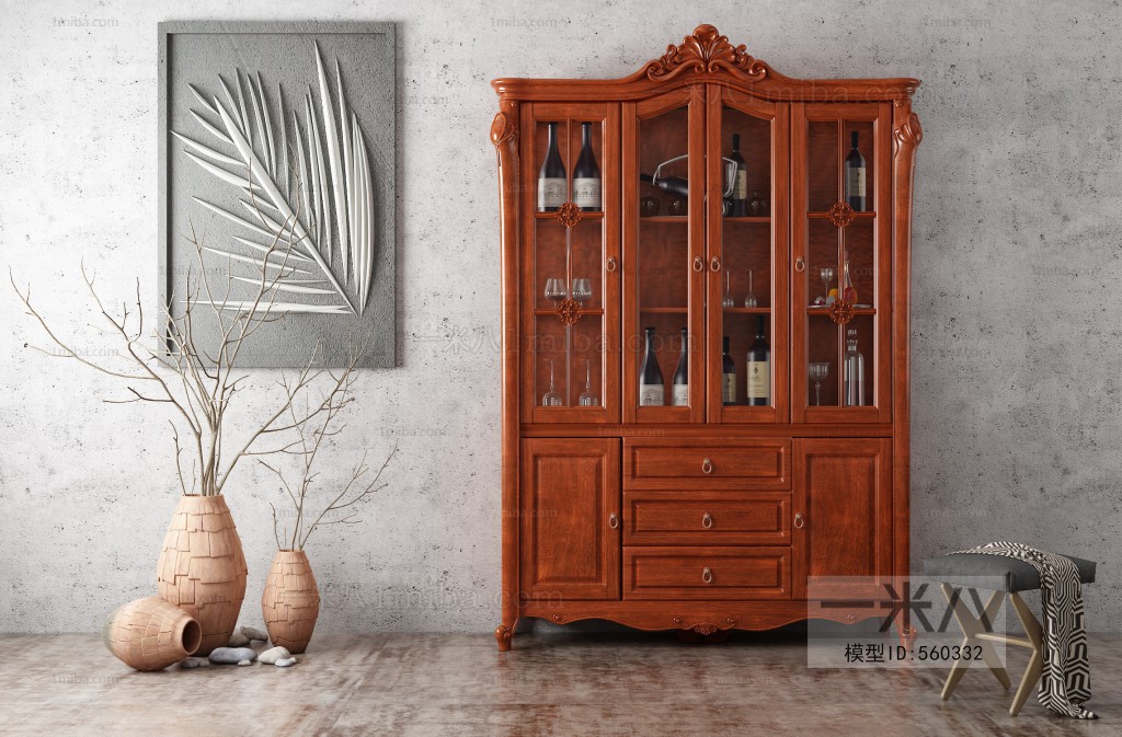 European Style Wine Cabinet