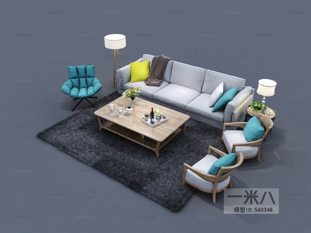 Nordic Style Sofa Combination