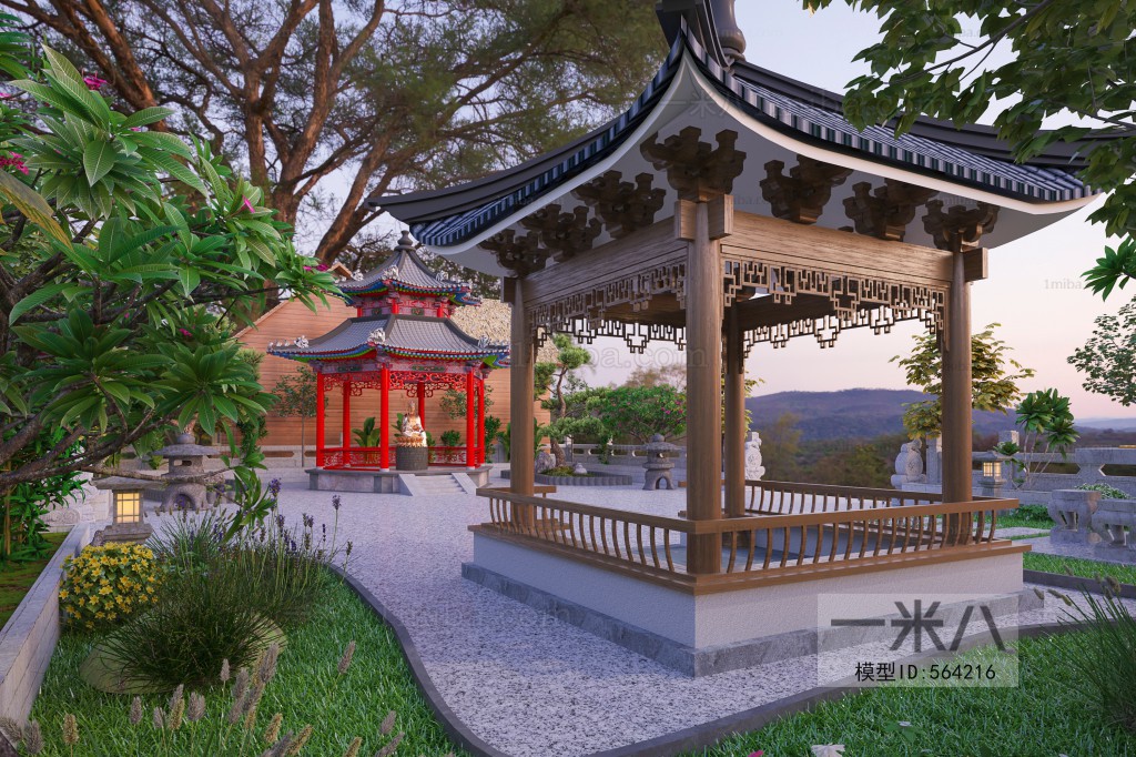 New Chinese Style Courtyard/landscape