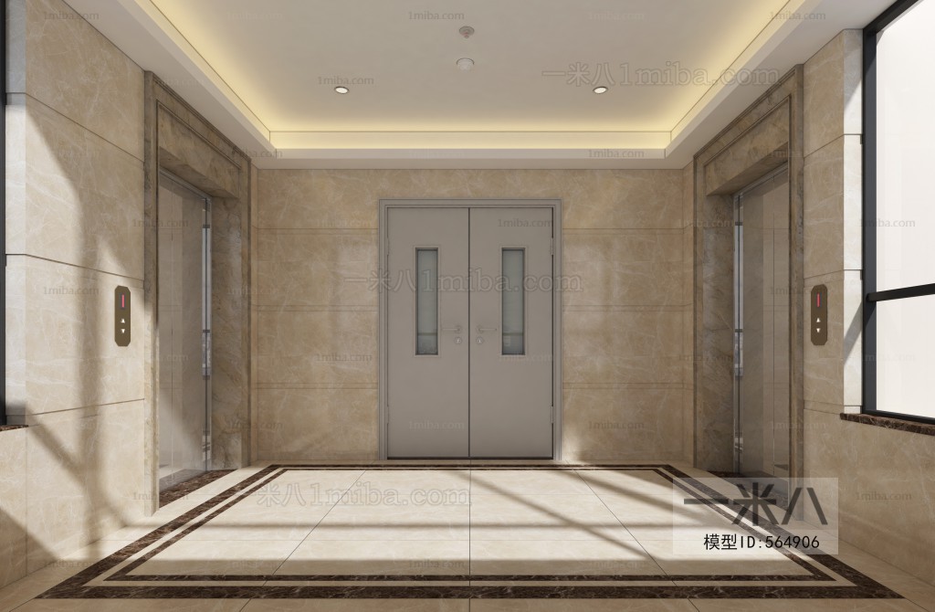 Modern Corridor Elevator Hall