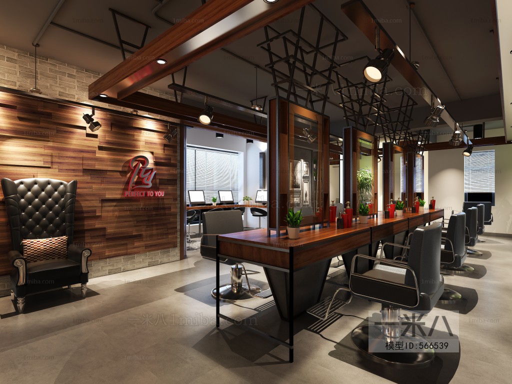 Industrial Style Barbershop