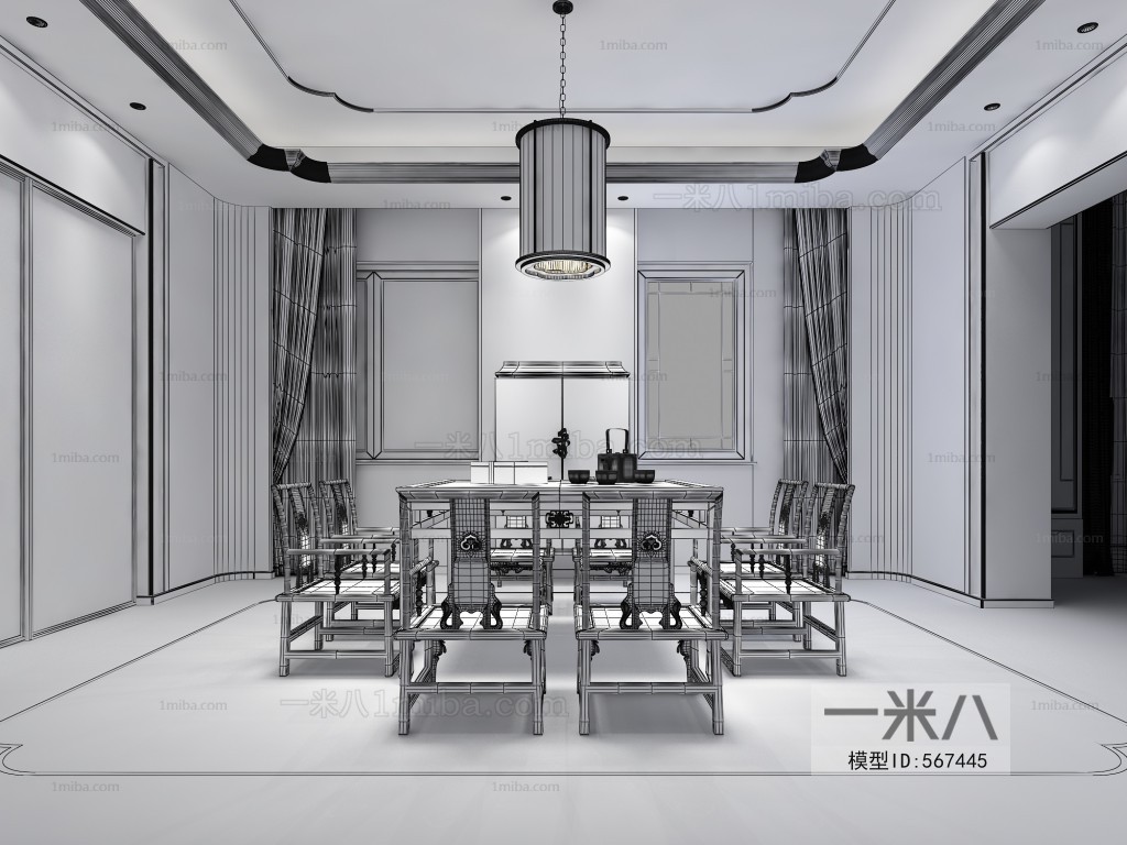 New Chinese Style Dining Room