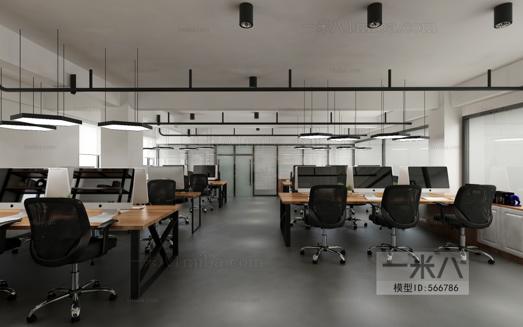 Industrial Style Staff Area