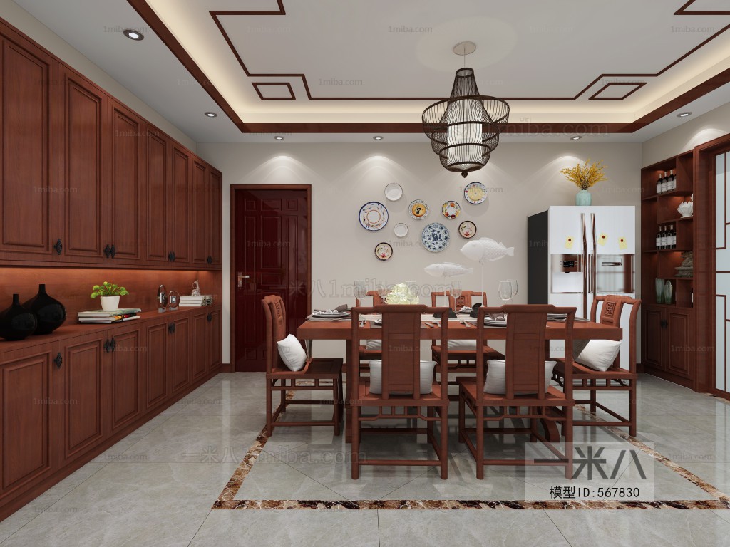 New Chinese Style Dining Room