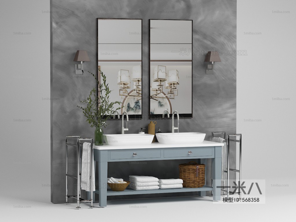 Nordic Style Bathroom Cabinet