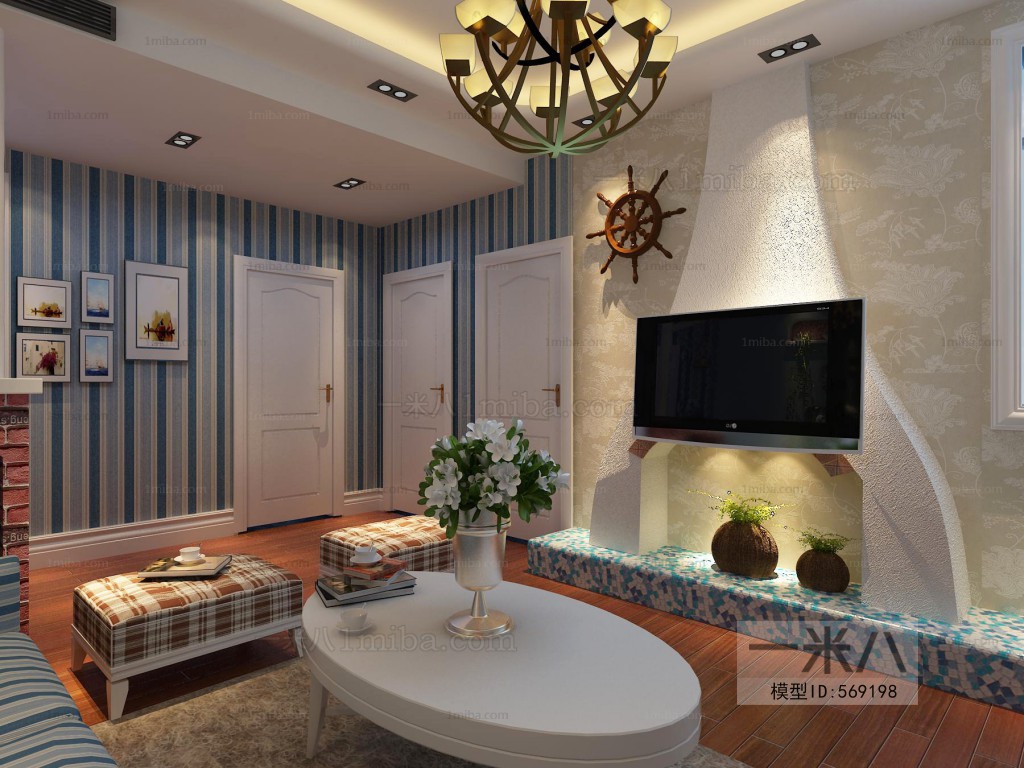 Mediterranean Style A Living Room