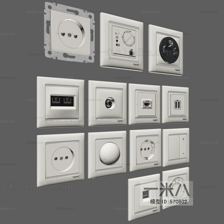 Modern Switch Socket Panel