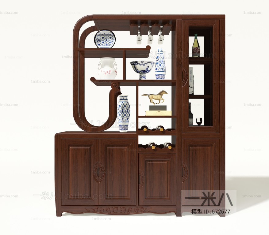 New Chinese Style Decorative Cabinet