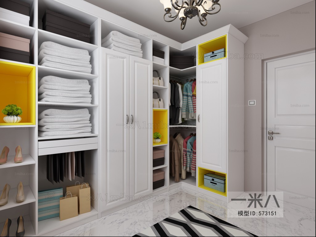 Modern Clothes Storage Area