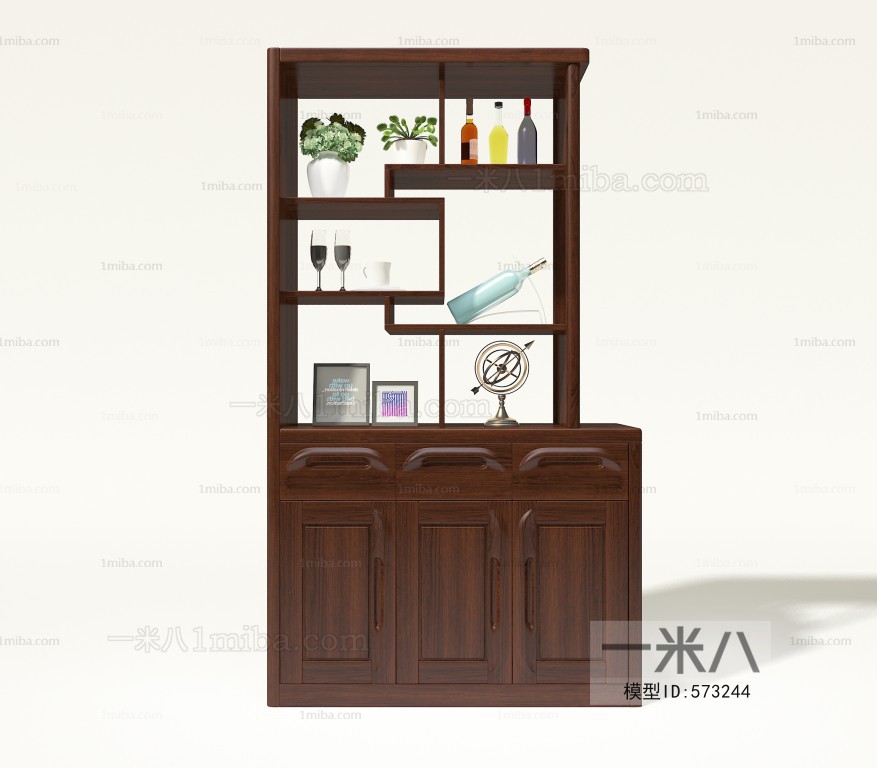 New Chinese Style Decorative Cabinet