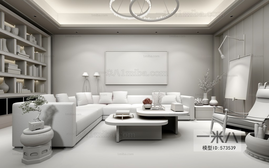 New Chinese Style A Living Room