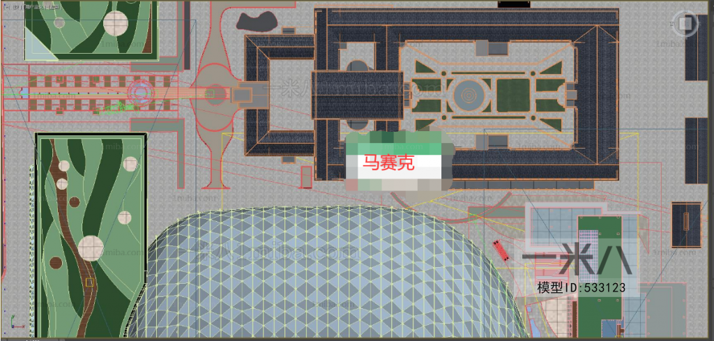 Modern Architectural Bird's-eye View Planning