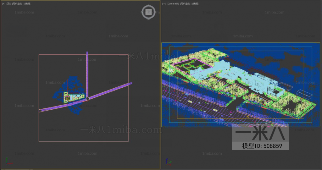 Modern Architectural Bird's-eye View Planning