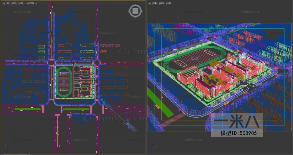 Modern Architectural Bird's-eye View Planning