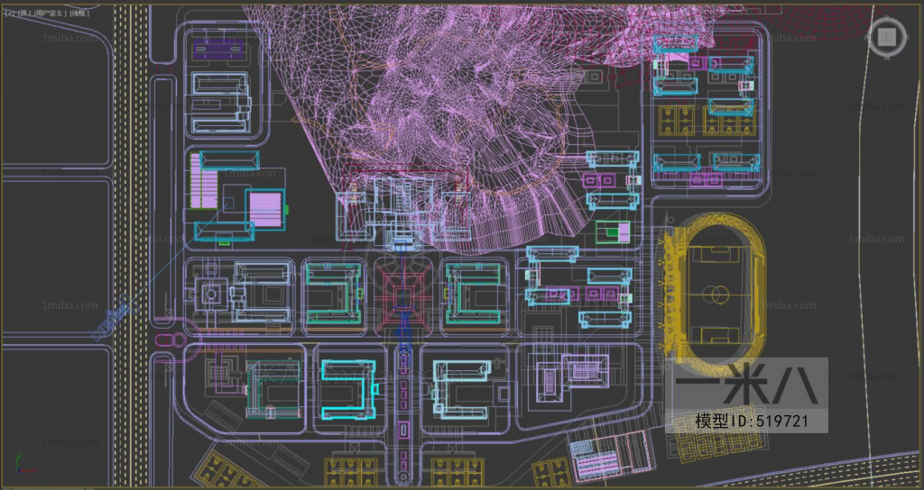 Modern Architectural Bird's-eye View Planning