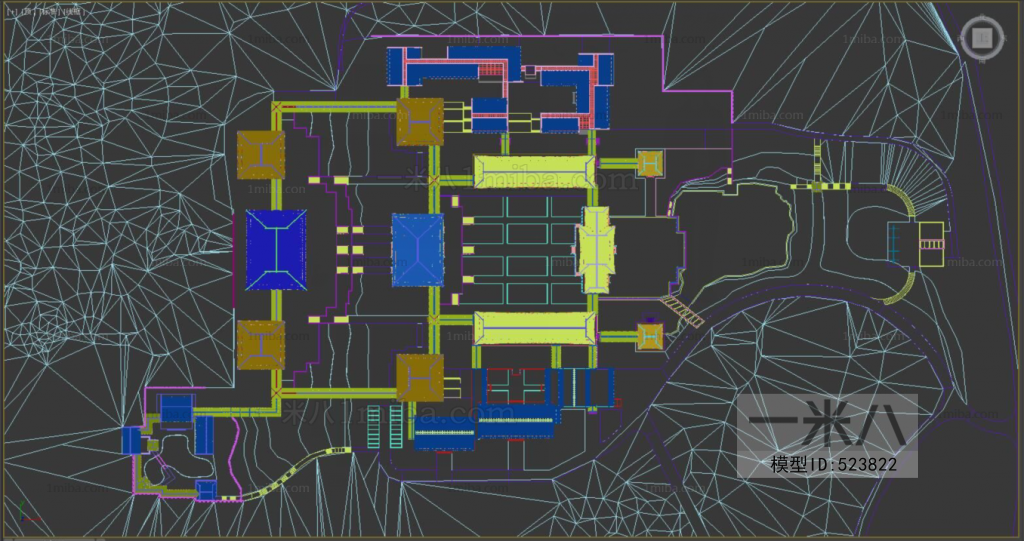 Chinese Style Architectural Bird's-eye View Planning