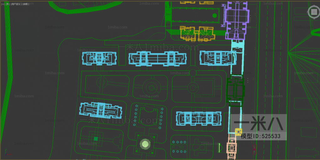 Modern Architectural Bird's-eye View Planning