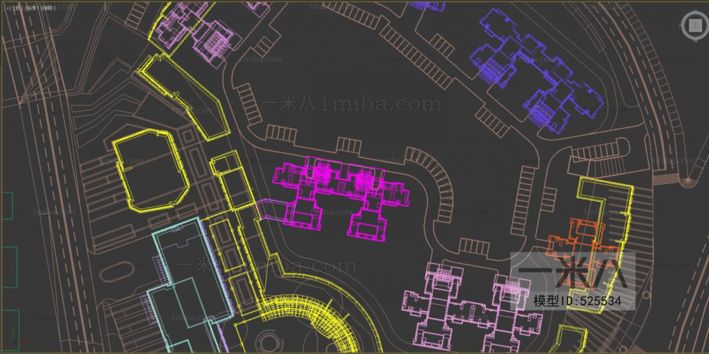 Modern Architectural Bird's-eye View Planning