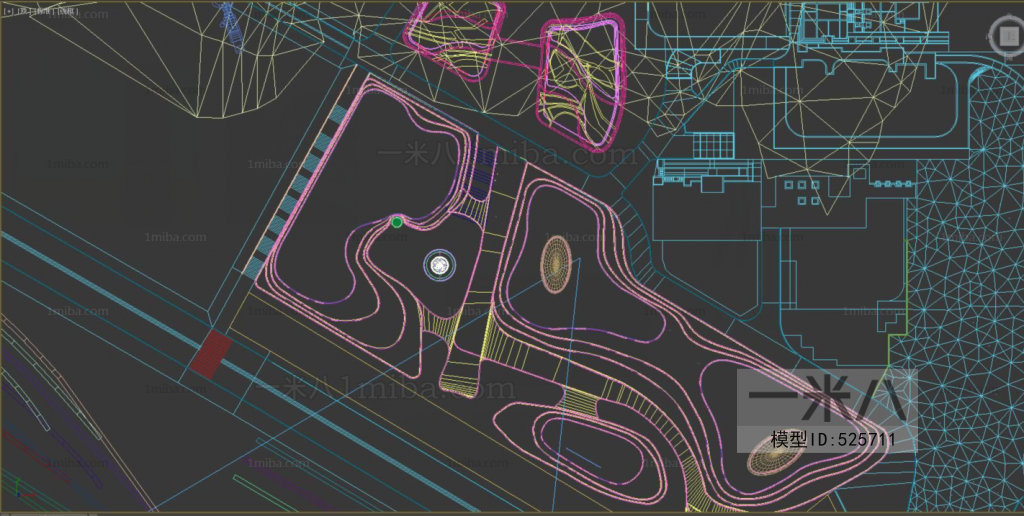 Modern Architectural Bird's-eye View Planning