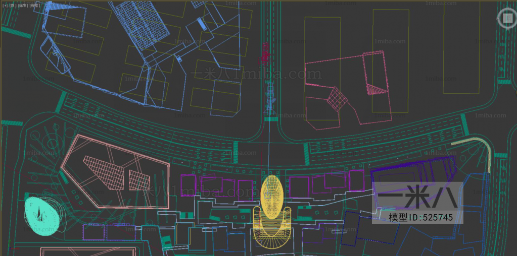 Modern Architectural Bird's-eye View Planning