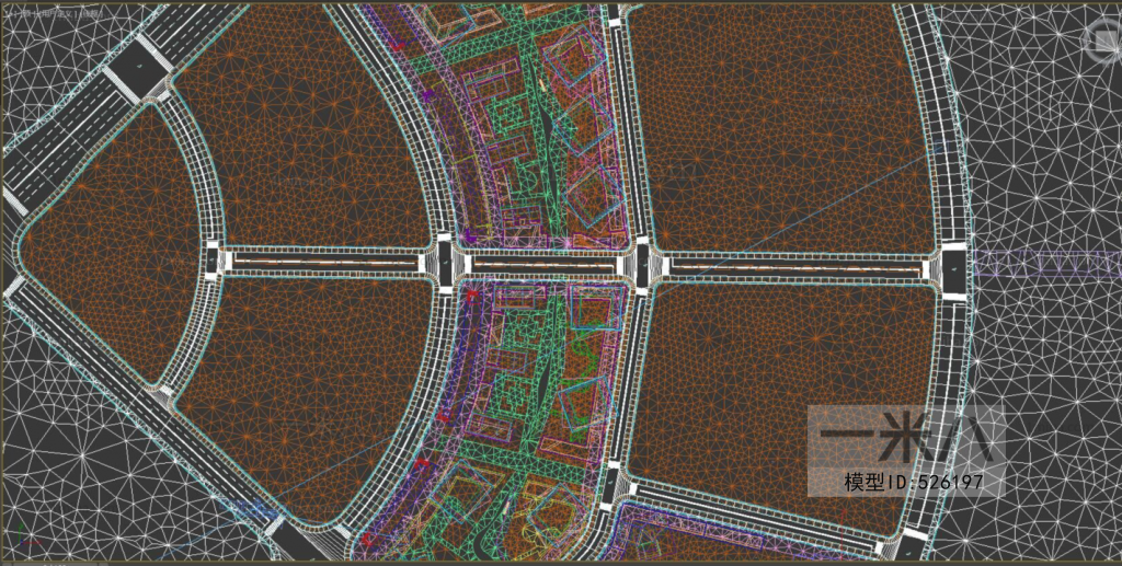 Modern Architectural Bird's-eye View Planning