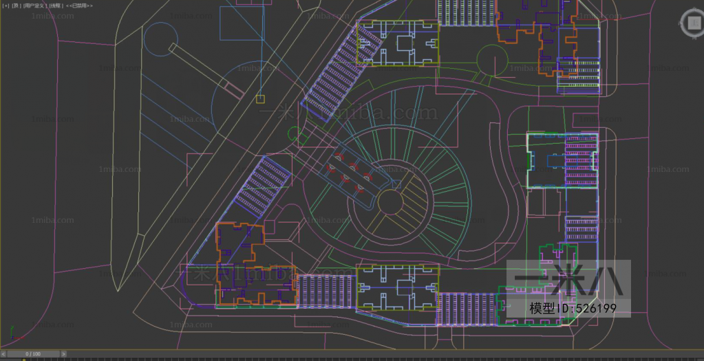 Modern Architectural Bird's-eye View Planning