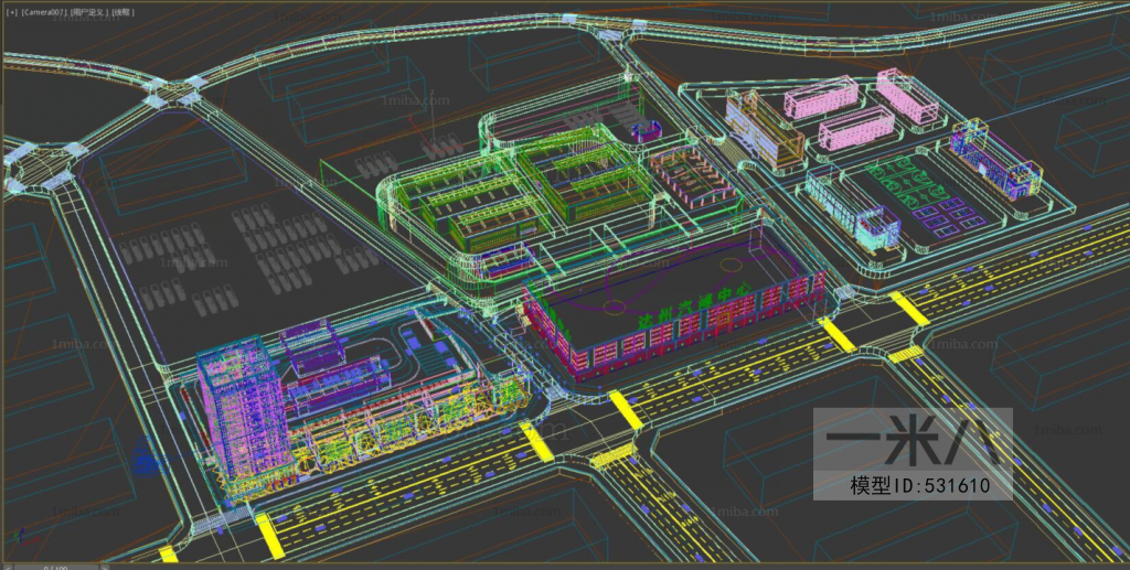 Modern Architectural Bird's-eye View Planning