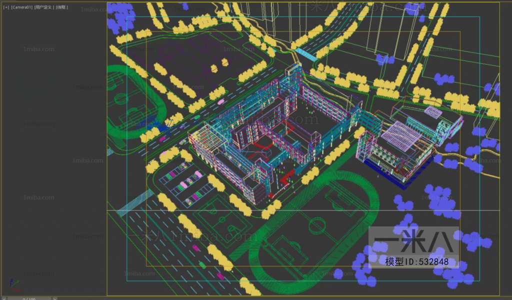 Modern Architectural Bird's-eye View Planning